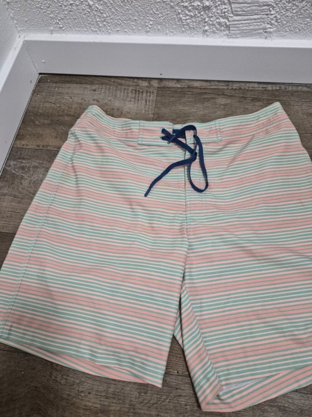 Southern Tide Mens Striped Swim Trunks Size L Multicolor Polyester/Spandex Blend